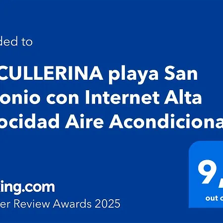Apartment La Cullerina Playa San Antonio Con Internet Alta Velocidad Aire Acondicionado